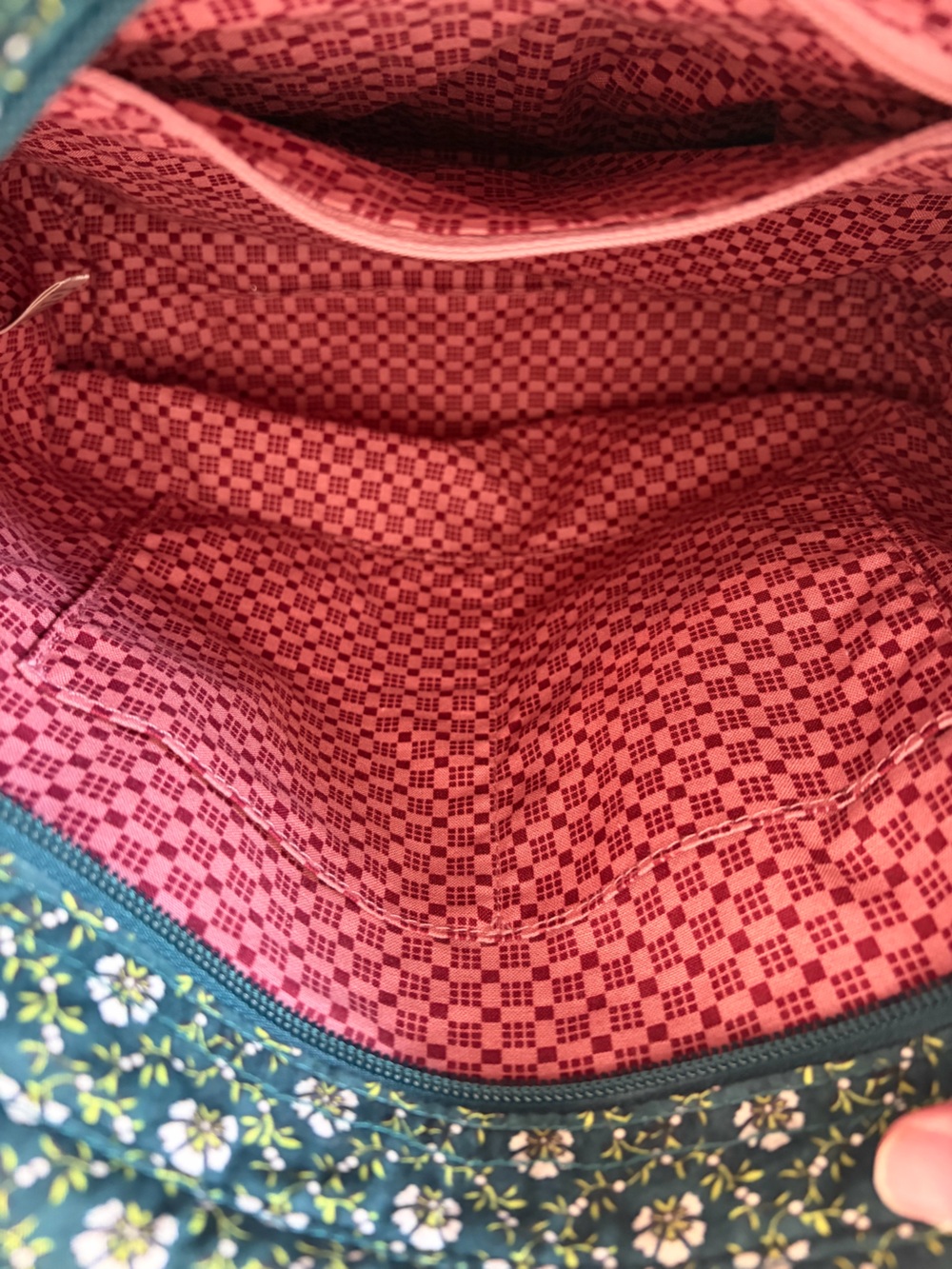 Vera Bradley Hathaway Small Tote Mistletoe Lattice New without tags - Picture 6 of 7